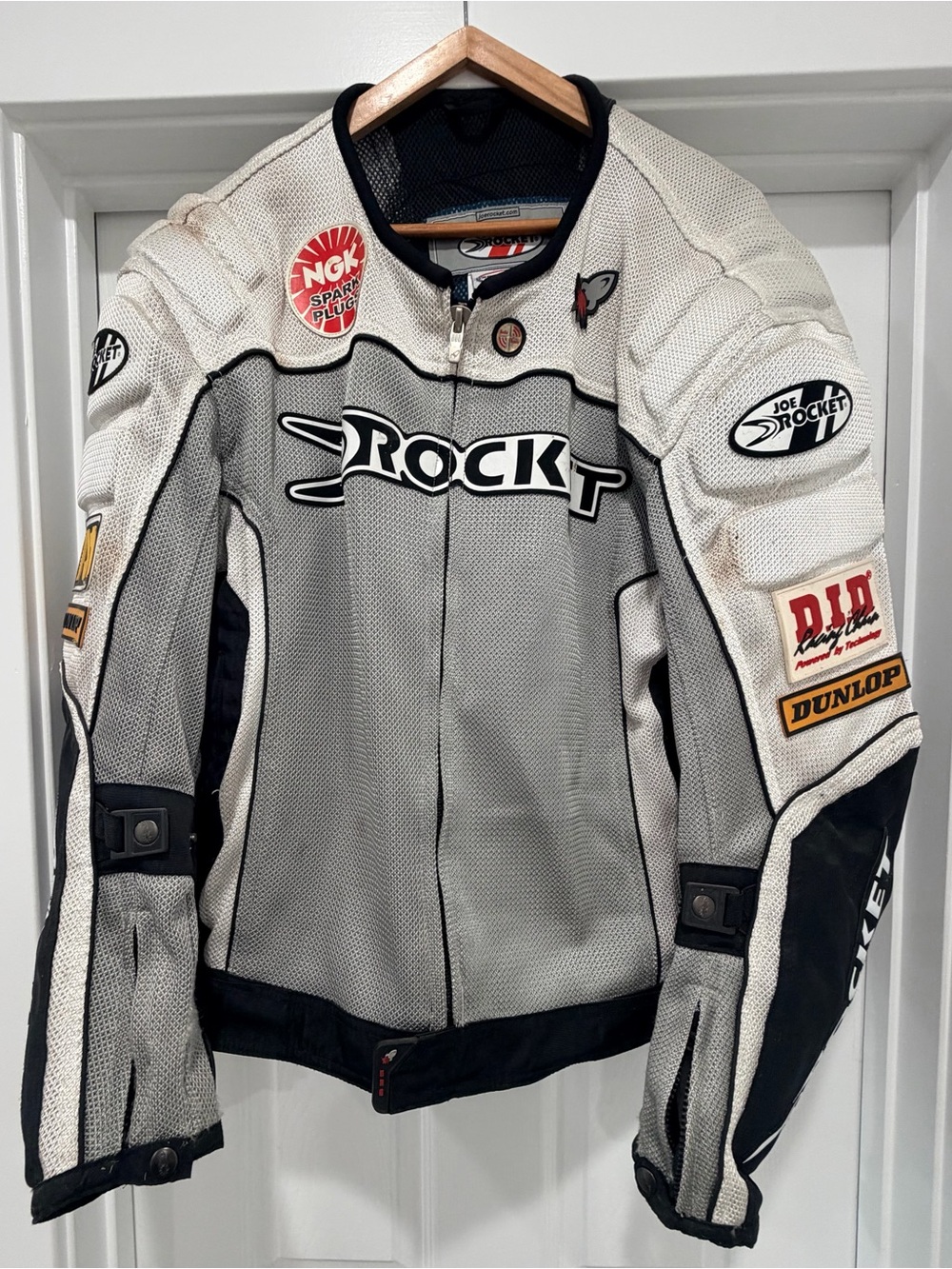 Vintage Joe Rocket Racing Y2K Men’s Armor Motorcycle Jacket